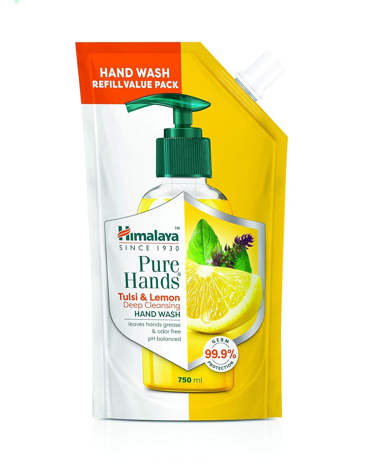 Himalaya Pure Hands | Deep Cleansing Tulsi and Lemon Hand Wash Refill - 750 ml thumbnail
