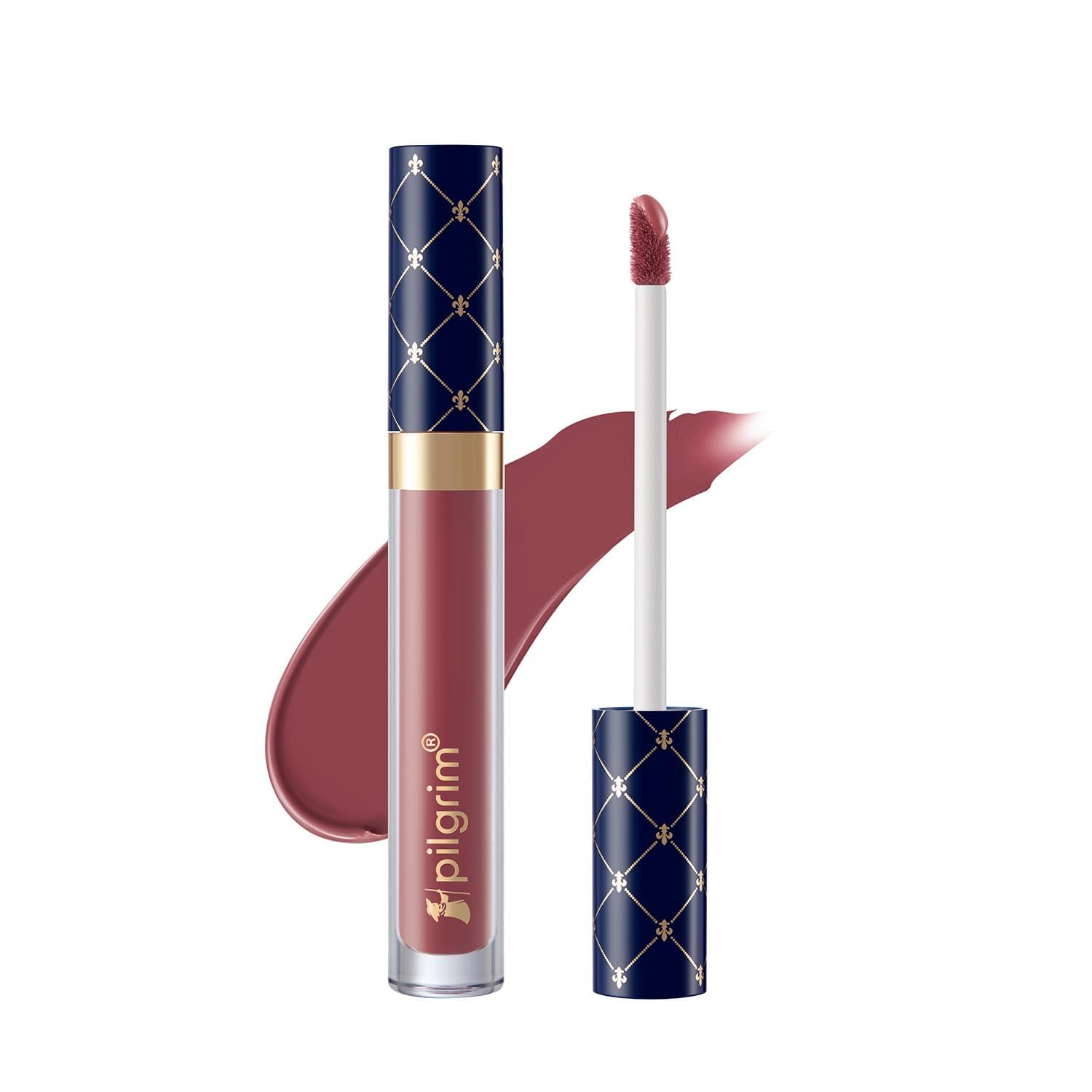 Pilgrim Oh So Crème! Premium Matte Liquid Lipstick | Most Lightweight & Transfer-proof Lipstick | Highly Pigmented & Long-Lasting | 3.5ml (Pink amour-22)