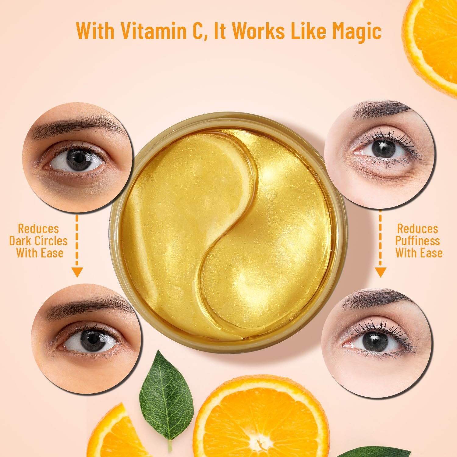 Swiss Beauty Hydra Anti Wrinkle Eye Serum Patch Shade - 02 Gold, 60 Pcs thumbnail