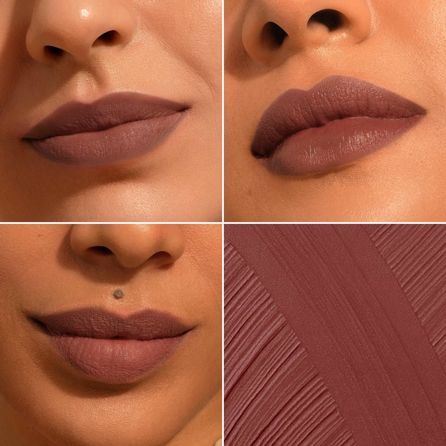 Pilgrim Oh So Crème! Bullet Lipstick | Silky-Matte Finish | Highly Pigmented and Long Lasting | Enriched with Exotic French Grape Seed Oil | (Nude amour-04) thumbnail