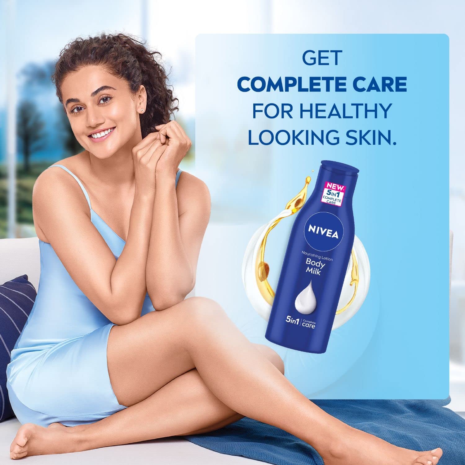 NIVEA Nourishing Body Milk 120ml (Pack of 2) thumbnail