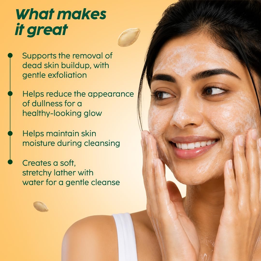 PLIX The Plant Fix Pumpkin Powder Cleanser | Gentle Exfoliating Face Cleanser for Brighter, Smoother & Fresh-Looking Skin | Helps Remove Dead Skin & Impurities | Daily Skincare thumbnail