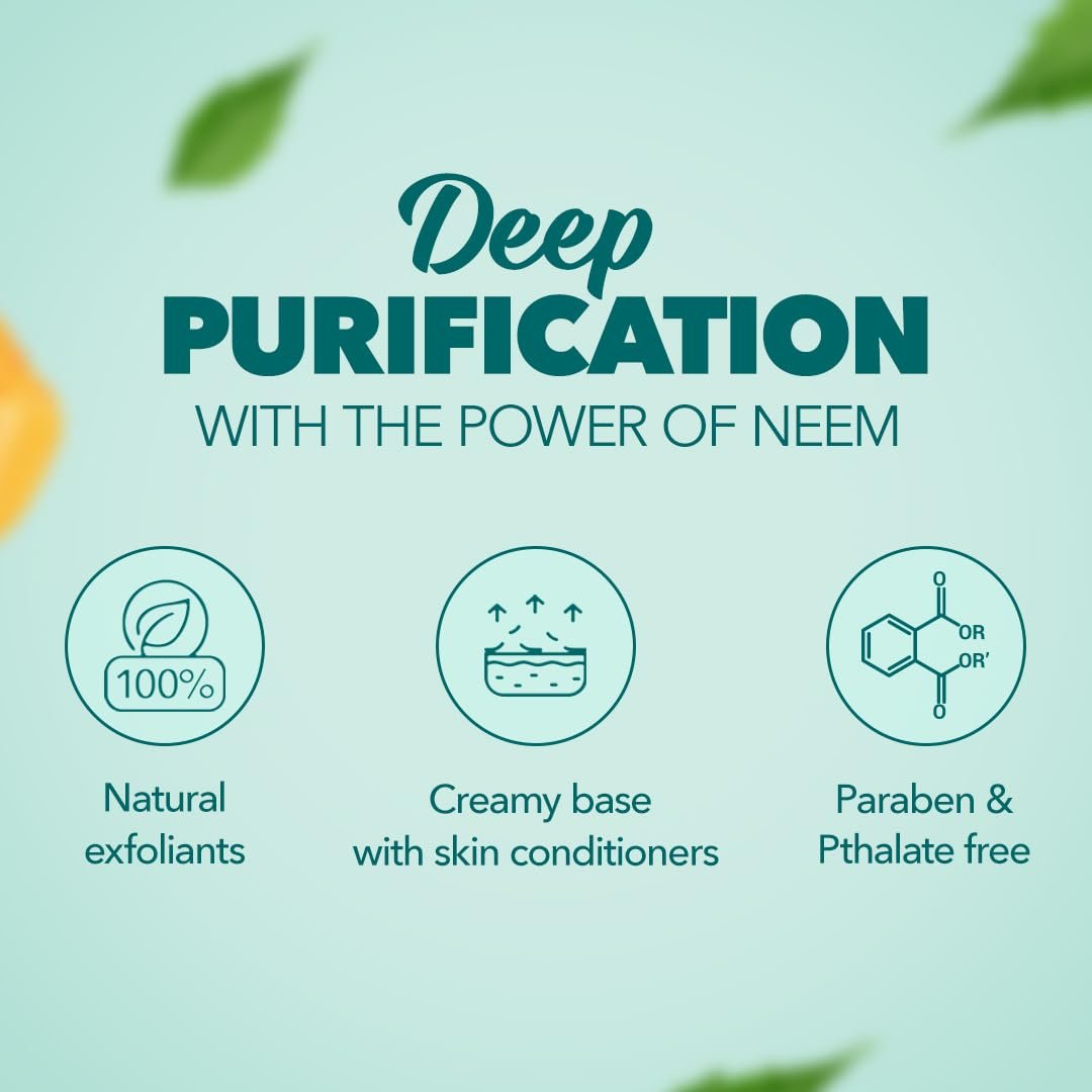 Himalaya Herbals Purifying Neem Scrub – Gentle Exfoliating Face Scrub for Deep Cleansing & Clear-Looking Skin, 100g thumbnail