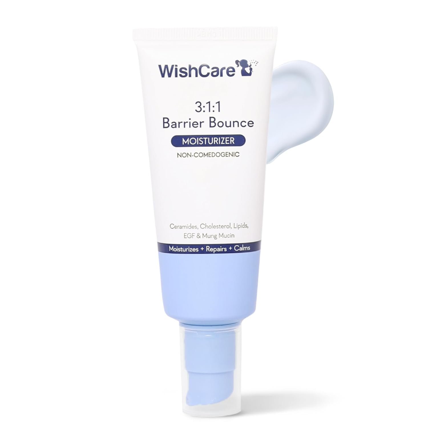 WishCare 3:1:1 Barrier Repair Moisturizer Cream for Face | Barrier Repair Moisturizer With Ceramides, EGF & Mung Mucin |  For Dry Skin, Oily & Combination Skin |
