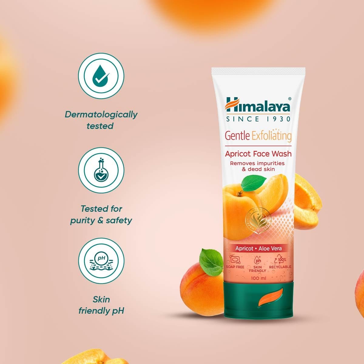 Himalaya Herbal Deep Cleansing Apricot Face Wash, 100ml thumbnail