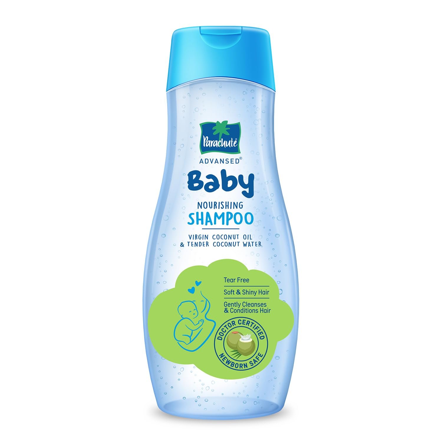 Parachute Advansed Baby Shampoo for Kids | Doctor Certified | Tear Free | Tender Coconut Water & Virgin Coconut Oil | Soft & Shiny Hair | 410ml thumbnail