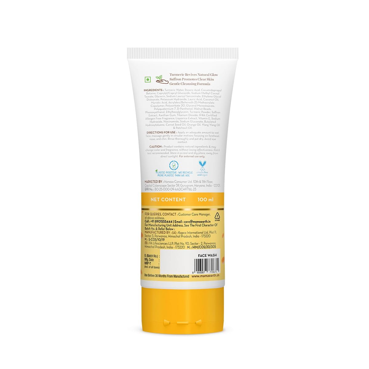 Mamaearth Ubtan Natural Glow Face Wash with Turmeric & Saffron for Tan Removal – 200 ml thumbnail