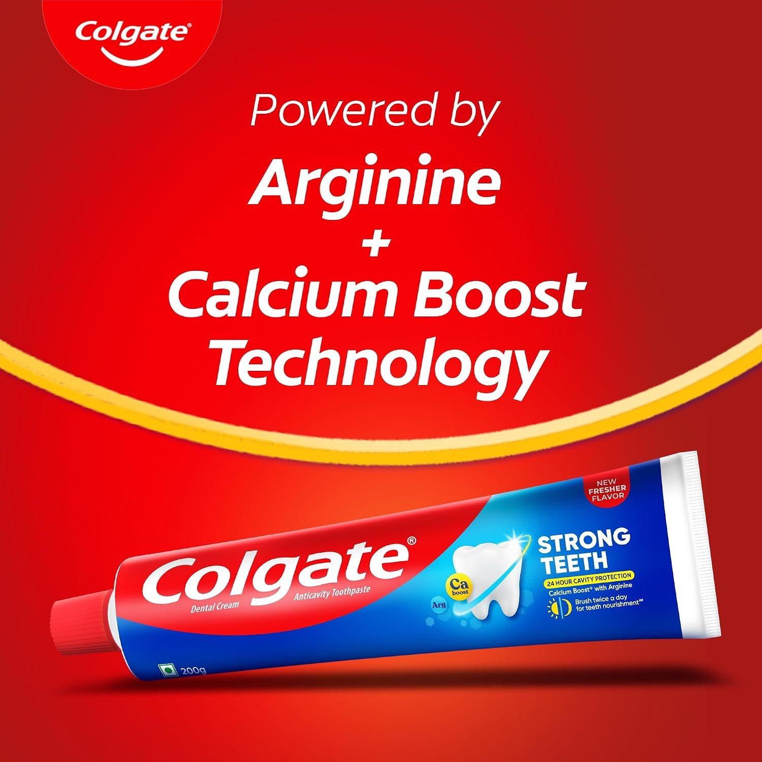 Colgate Strong Teeth Toothpaste with Amino Shakti - India's No.1 Toothpaste for Cavity Protection (150 g) thumbnail