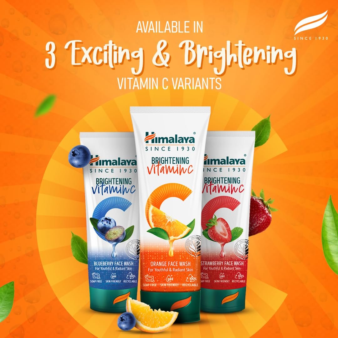 Himalaya Brightening Vitamin C Orange Face Wash | Vitamin C & Niacinamide | Brightness for Youthful Radiant Skin | 50ml thumbnail