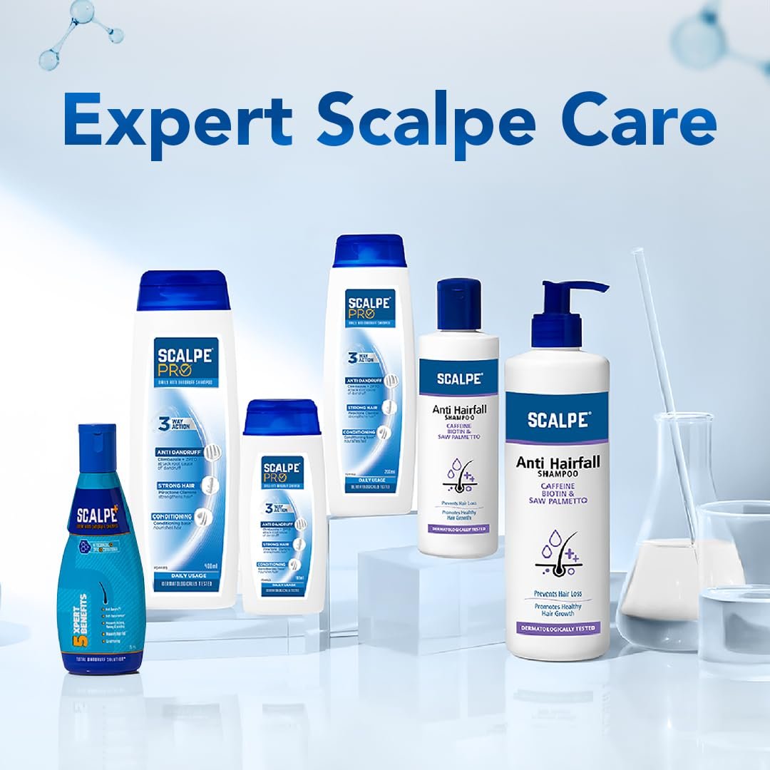 Scalpe+ Expert - Bottle of 75ml Anti Dandruff Shampoo for Men and Women with Ketoconazole and ZPTO thumbnail