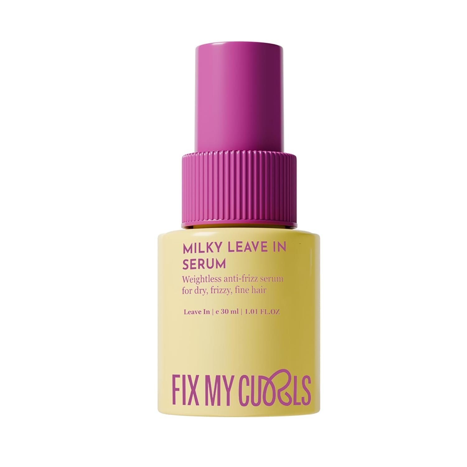 Fix My Curls Milky Leave In Serum | Frizz Control | Wavy Hair | 30ml Lightweight leave-in that controls frizz while keeping hair bouncy and soft.