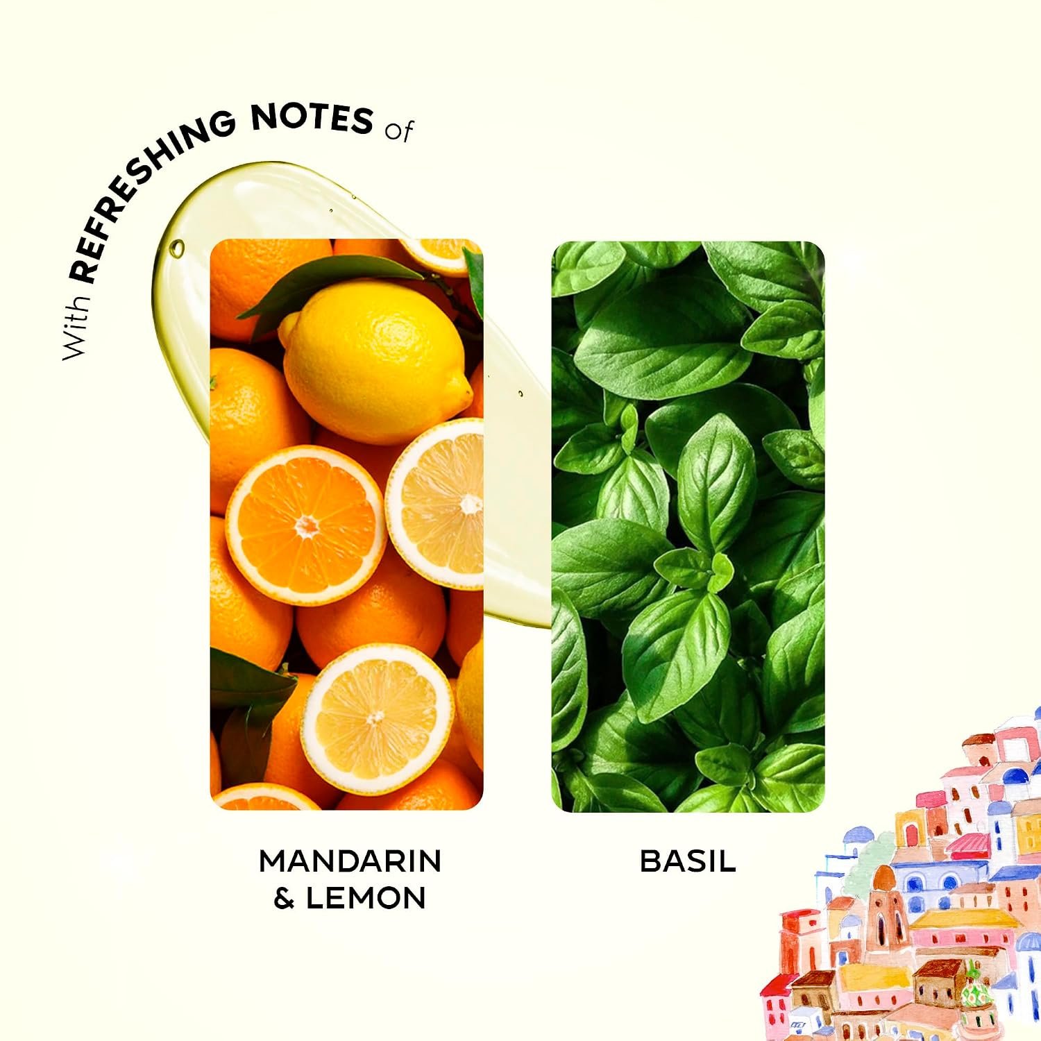 Nykaa Wanderlust Summer in Amalfi Fresh Citrus Perfume Body Wash, Mandarin & Basil, Repairs Skin Barrier, Vitamin E & Glycerine, Hydrating Shower Gel for Smooth & Soft Skin,| 250ml thumbnail