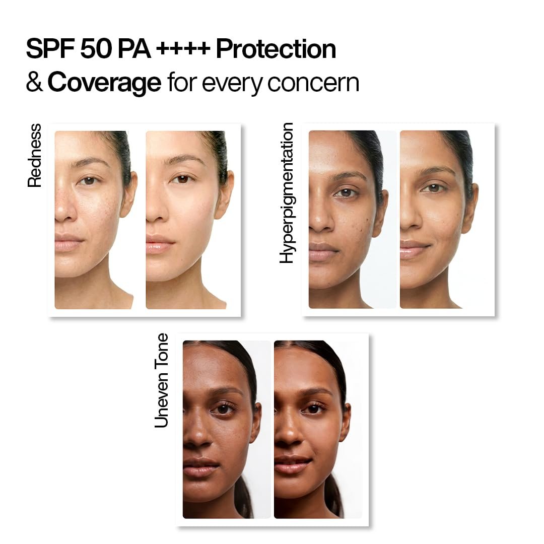 WishCare Daily Fluid Tinted Sunscreen SPF50 PA++++| M203 | Broad Spectrum Protection for all skin types | In-Vivo Tested Tinted Sun Screen |  Evens & Protects | 50ml thumbnail