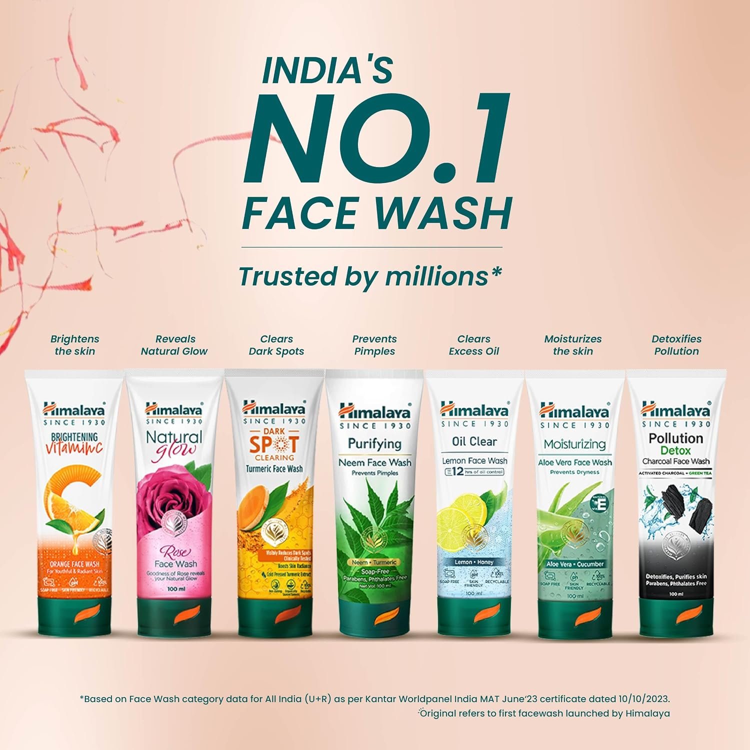 Himalaya Natural Glow Kesar Face Wash | Brightens & Nourishes for Healthy Natural Glow | with Kesar | Soothes and Refreshes Skin |  For Men & Women | 150ml thumbnail