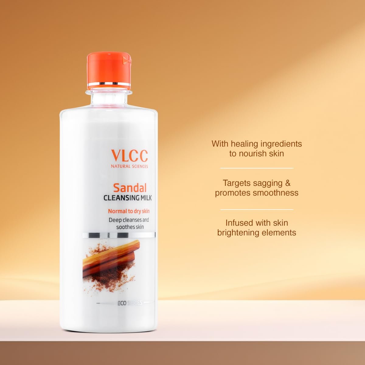 VLCC Sandal Cleansing Milk - 500ml | Deep Cleanses and Soothes Skin | Hydrates and Softens the Skin | With Sandal, Ashwagandha, Fenugreek, Indian Berberry Extracts, Almond and Olive oils. thumbnail