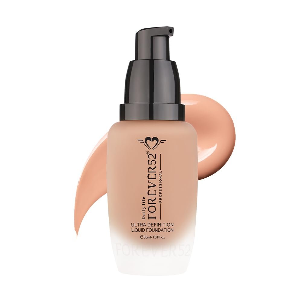 Daily Life Forever52 Ultra Definition Liquid Foundation | 24H Wear, Medium to Full Coverage, Pore-Minimizing & Mattifying, Long Lasting, Anti-Aging, Satin Finish | Sundae (FLF007) 30ml thumbnail
