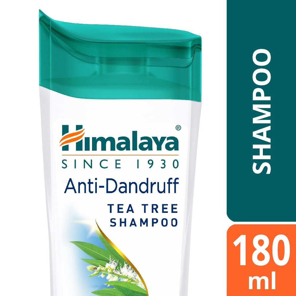 Himalaya Anti-Dandruff Tea Tree Shampoo 180 ml | with Tea Tree oil, Aloe Vera & Natural Proteins | Up to 100% Free From Dandruff | Dermatologically Tested | Non-Drying | For Women & Men thumbnail