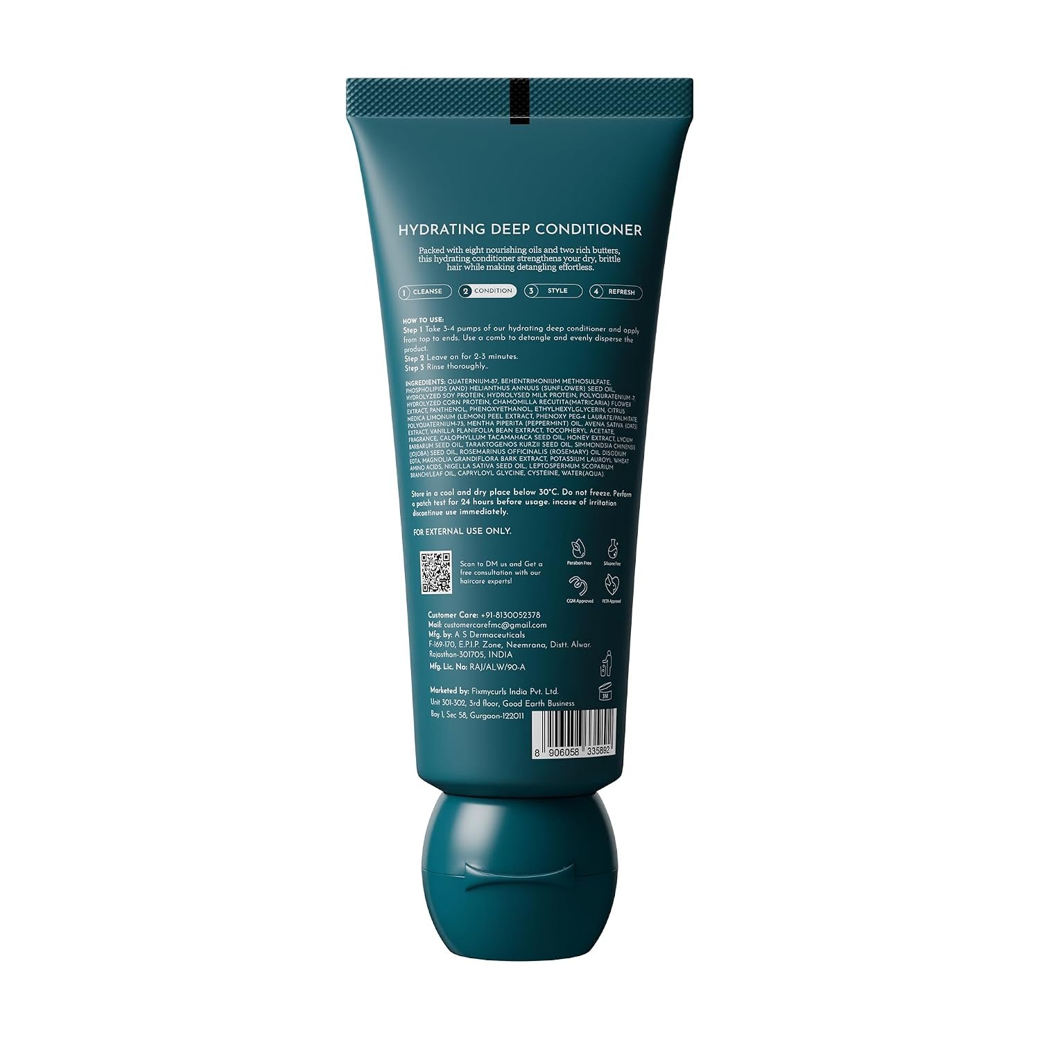 Fix My Curls Hydrating Deep Conditioner for Curly and Wavy Hair, Travel Pack, 50ml thumbnail