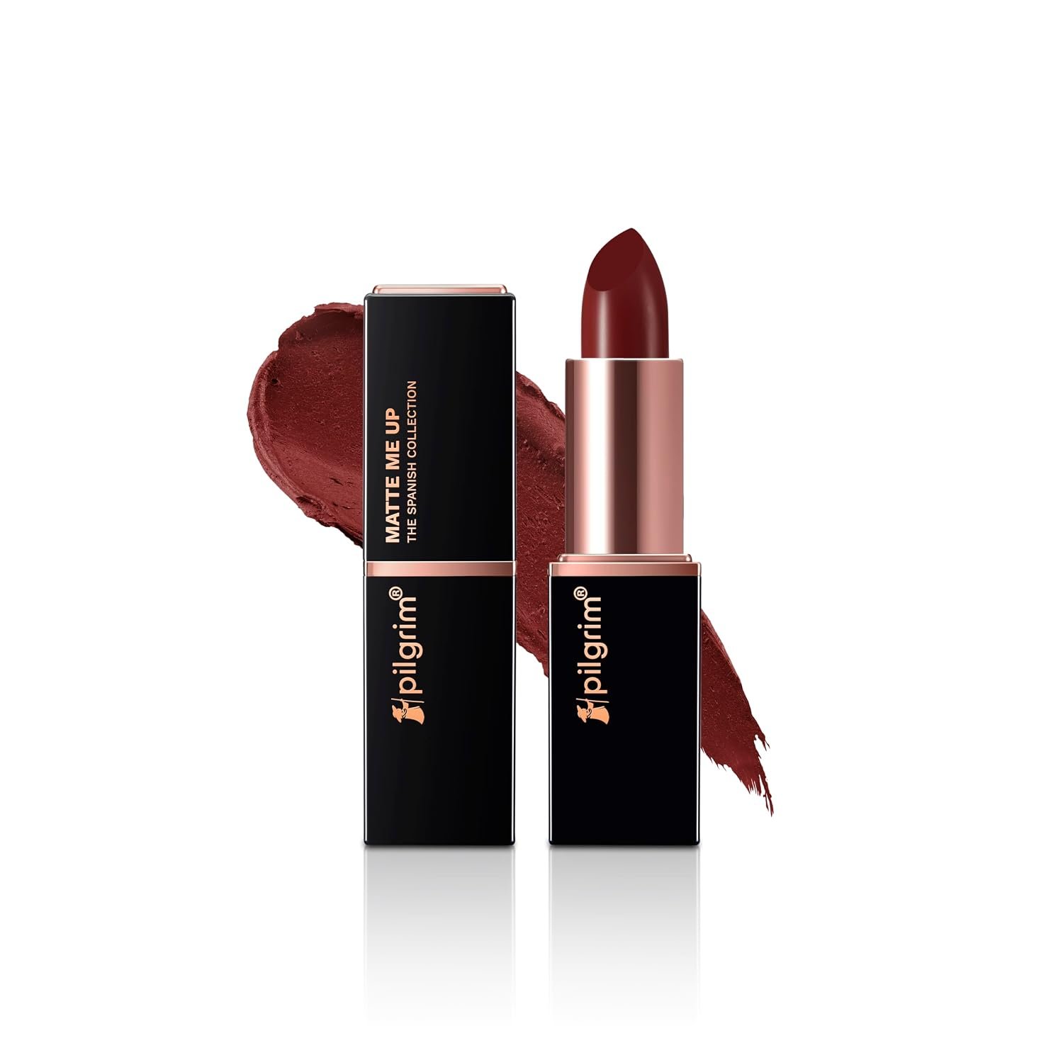 Pilgrim Matte Bullet Lipstick Intense Colour Transferproof & Smudgeproof Maroon Affair-23 thumbnail