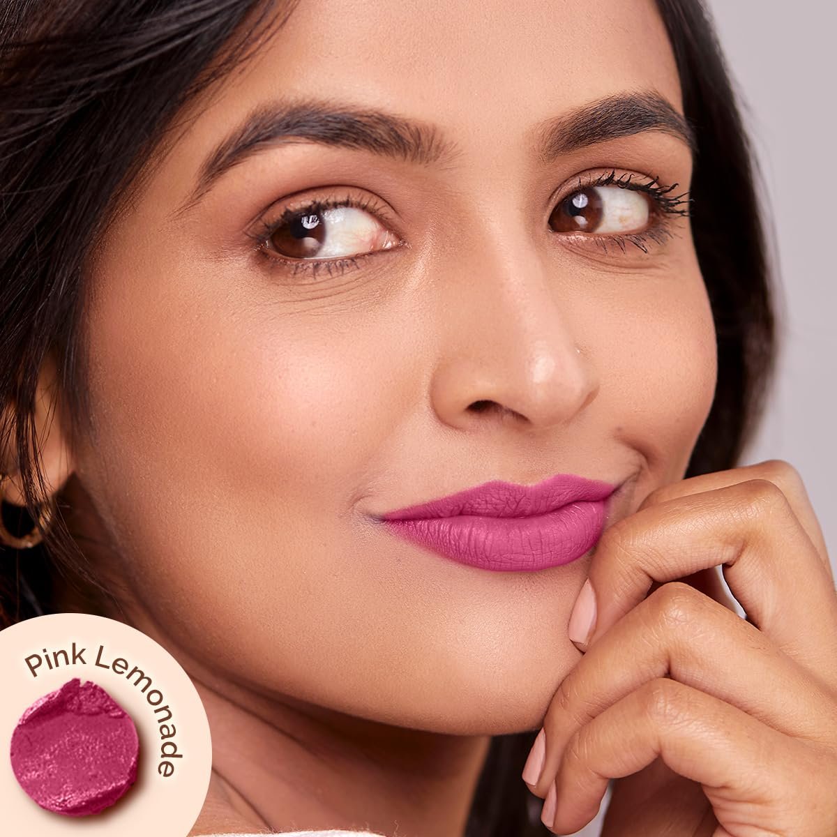 Mamaearth Moisture Matte Longstay Lipstick With Avocado Oil & Vitamin E For 12 Hour Long Stay- 10 Pink Lemonade - 2G thumbnail