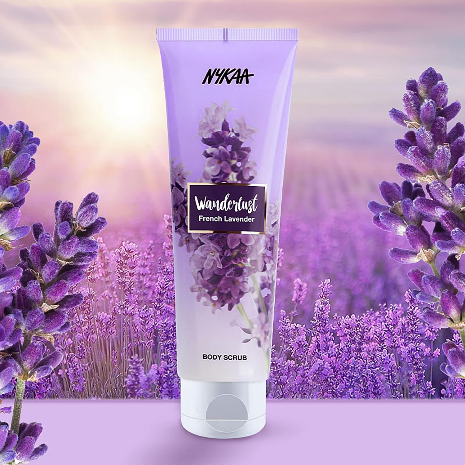 Nykaa Wanderlust French Lavender Exfoliating Body Scrub, Gentle Exfoliating Body Care for Smooth, Soft & Radiant-Looking Skin, Refreshing Floral Lavender Fragrance, Luxurious Self-Care Ritua thumbnail