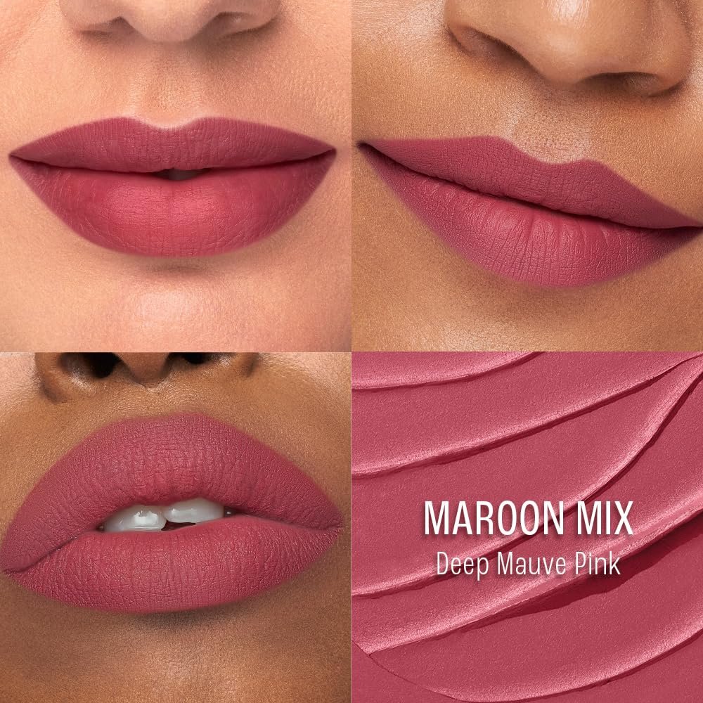 Lakme 9to5 Lip Tattoo Matte Slim Stick, Maroon Mix, 2g, for Intense Color and Full Coverage, with Bakuchiol and Vitamin E, Smudgeproof and Waterproof, Long-Lasting Lipstick for Women thumbnail