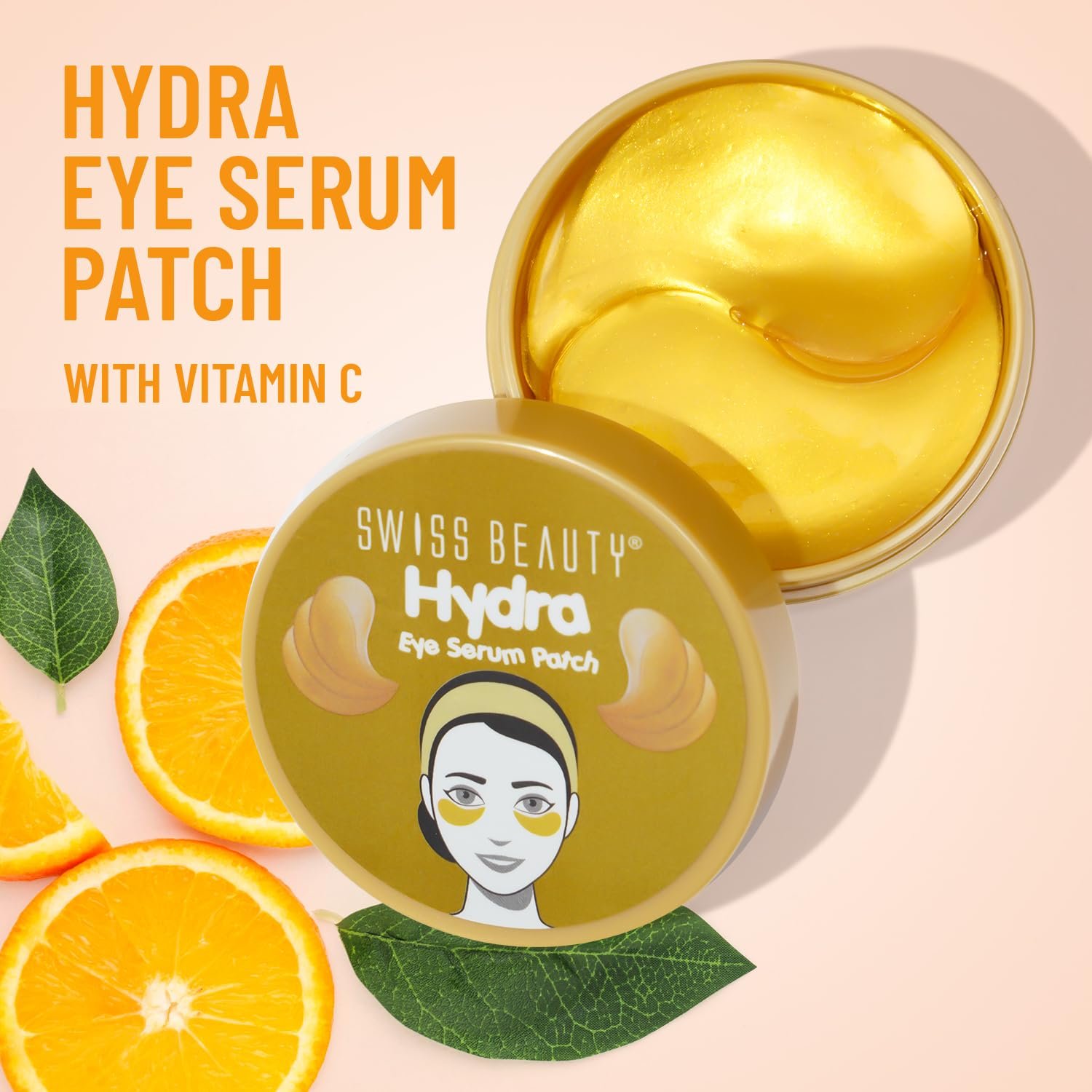 Swiss Beauty Hydra Anti Wrinkle Eye Serum Patch Shade - 02 Gold, 60 Pcs thumbnail