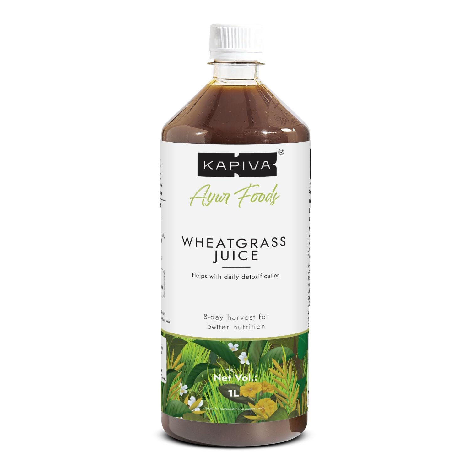 Kapiva Wheatgrass Juice 1L - Help's to Detoxify the Liver, Cleanse the Digestive System, Boost Metabolism & Purify Blood thumbnail