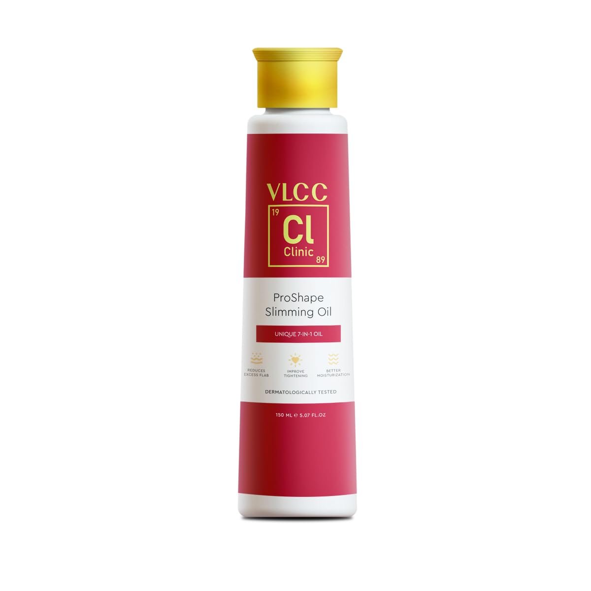 VLCC Clinic ProShape Slimming Oil - 150ml | Dermatologically Tested Slimming Oil | Slimming | Firming | Tightening | Helps Reduce Cellulite, Increase Skin Elasticity and Firmness thumbnail