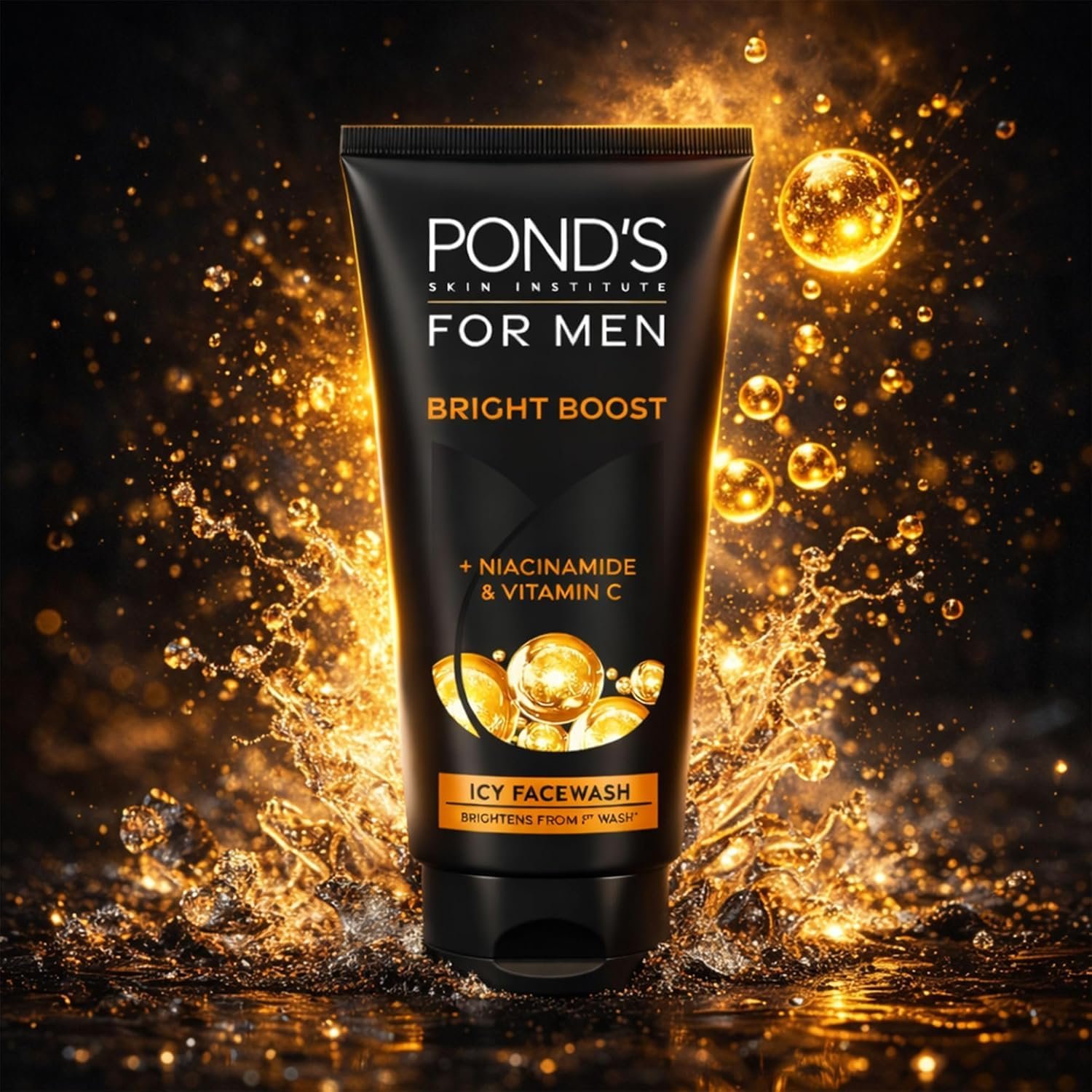Pond's Men Energy Bright Anti-Dullness Facewash With Coffee Bean|| 100 g thumbnail