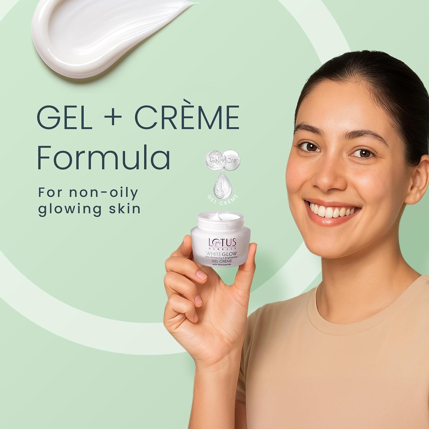 Lotus Herbals WhiteGlow Skin Whitening And Brightening Gel Cream 40g thumbnail