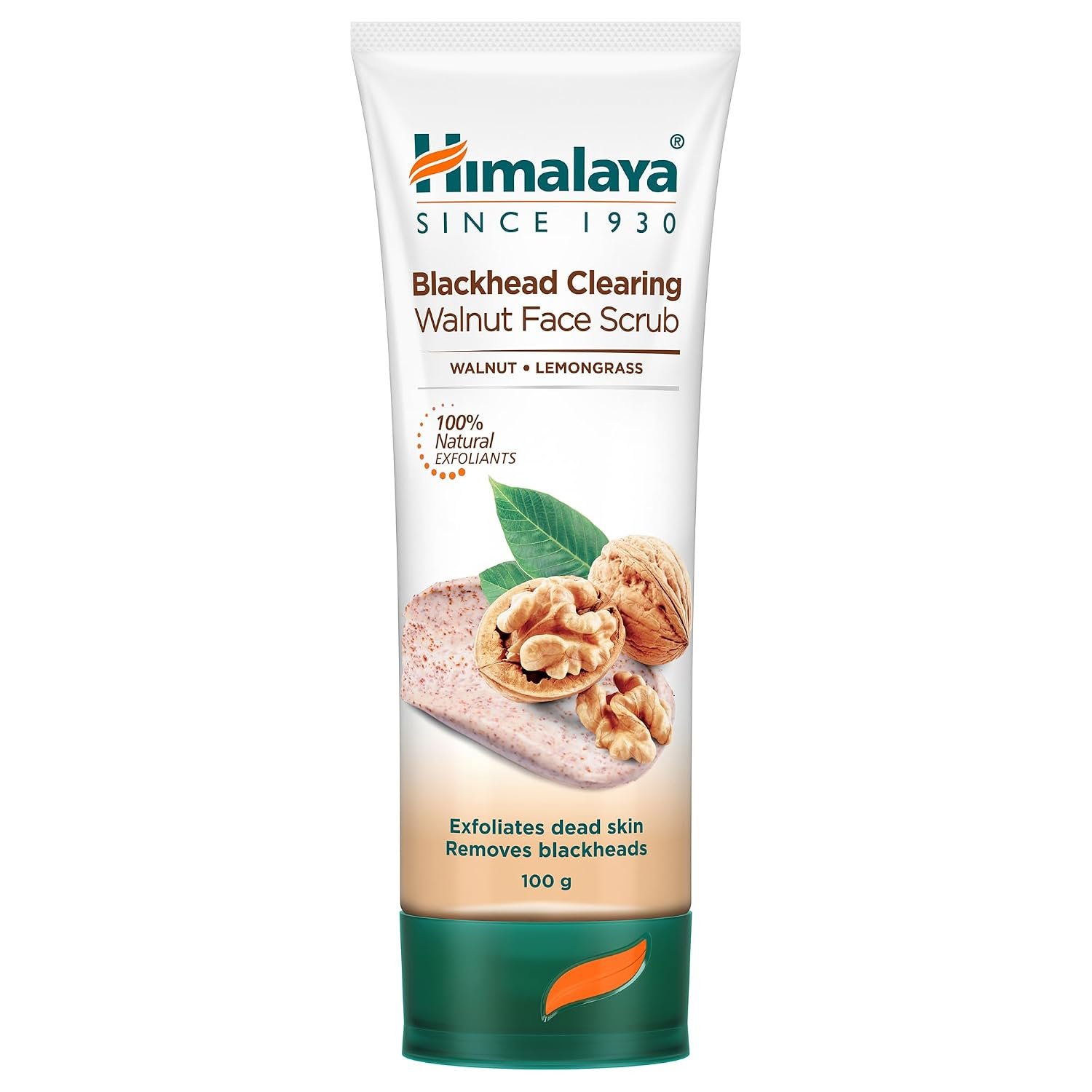 Himalaya Herbals Gentle Exfoliating Walnut Scrub – Facial Scrub for Dead Skin Removal & Smooth Skin, 100g