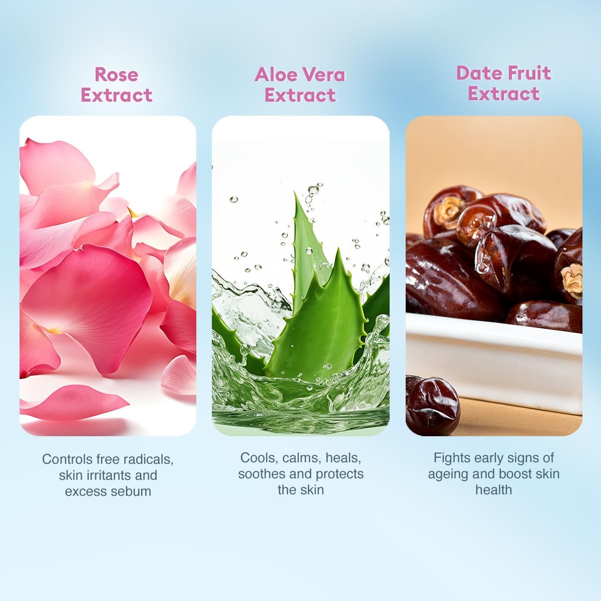 VLCC Rose Water Toner - 500ml | Refreshing Toner for Ph Balance | Natural Toner for Skin Tightening, Hydration, and Even Complexion | Excess Oil and Dirt Removal | With Rose Water, Aloe vera thumbnail
