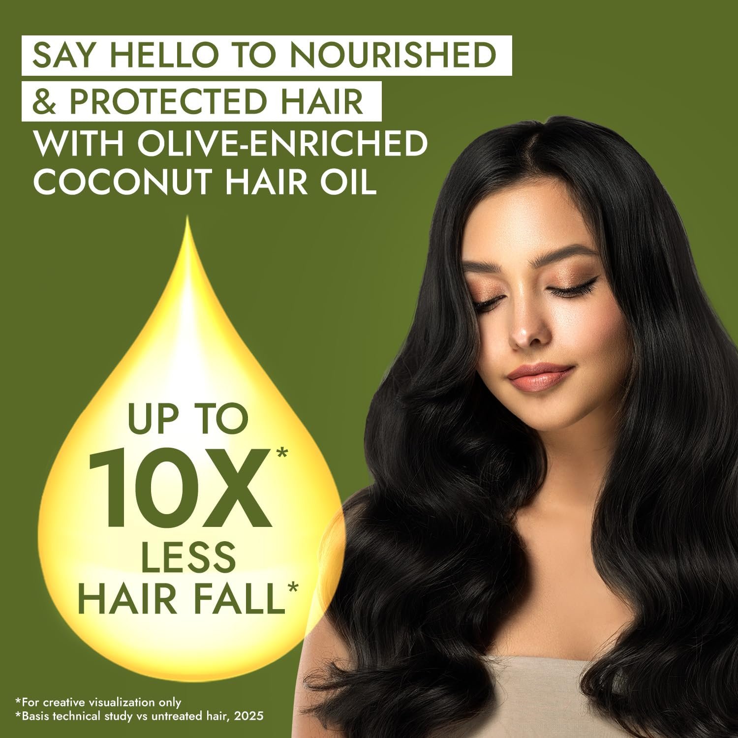 Parachute Advansed Olive Enriched Coconut Hair Oil for Stronger Nourished Hair | 300ml thumbnail