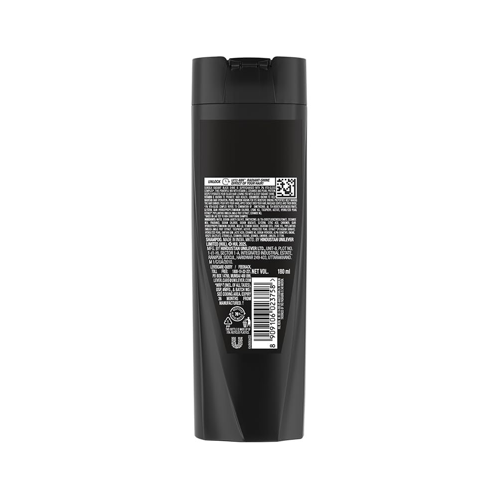Sunsilk Radiant Black Shine Shampoo 180 ml thumbnail