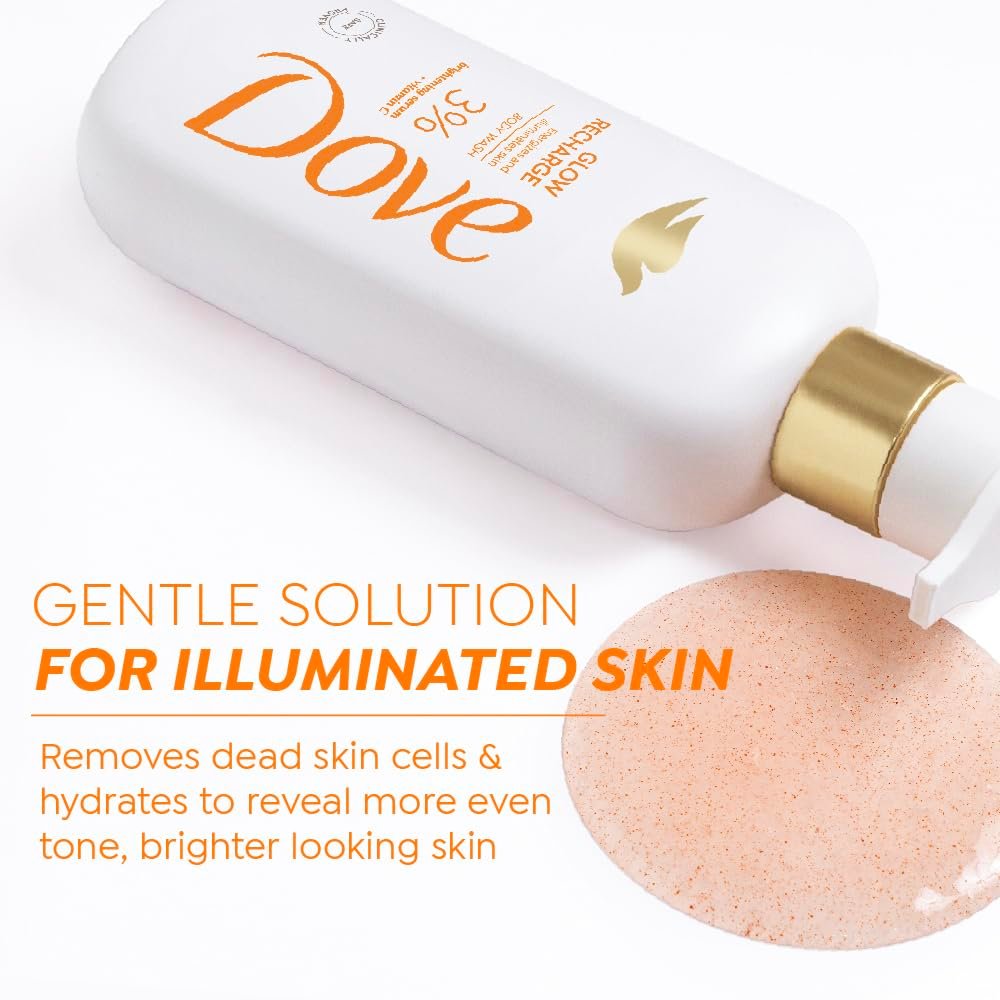 DOVE Glow Recharge Serum Body Wash, 300 ml, for Glowing and Refined Skin, with 3% Brightening Serum and Vitamin C, Dermatologist Co-Created, Sulfate-Free thumbnail
