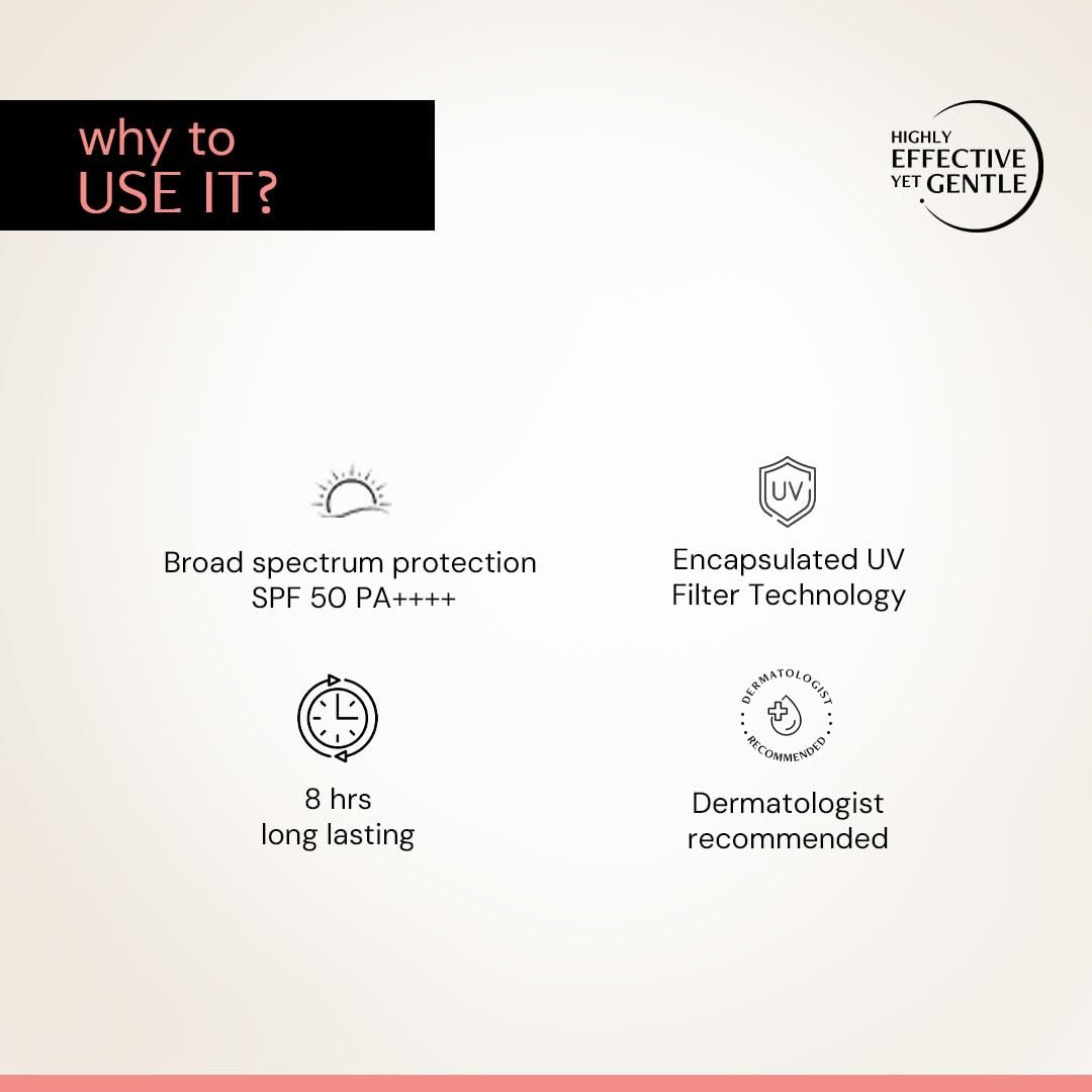Deconstruct Invisible Water Sunscreen SPF 50 PA+++ | Instant Cooling & Freshness | 8-Hour Long Lasting Sunscreen | Broad Spectrum UVA & UVB Protection | No White Cast |40g thumbnail