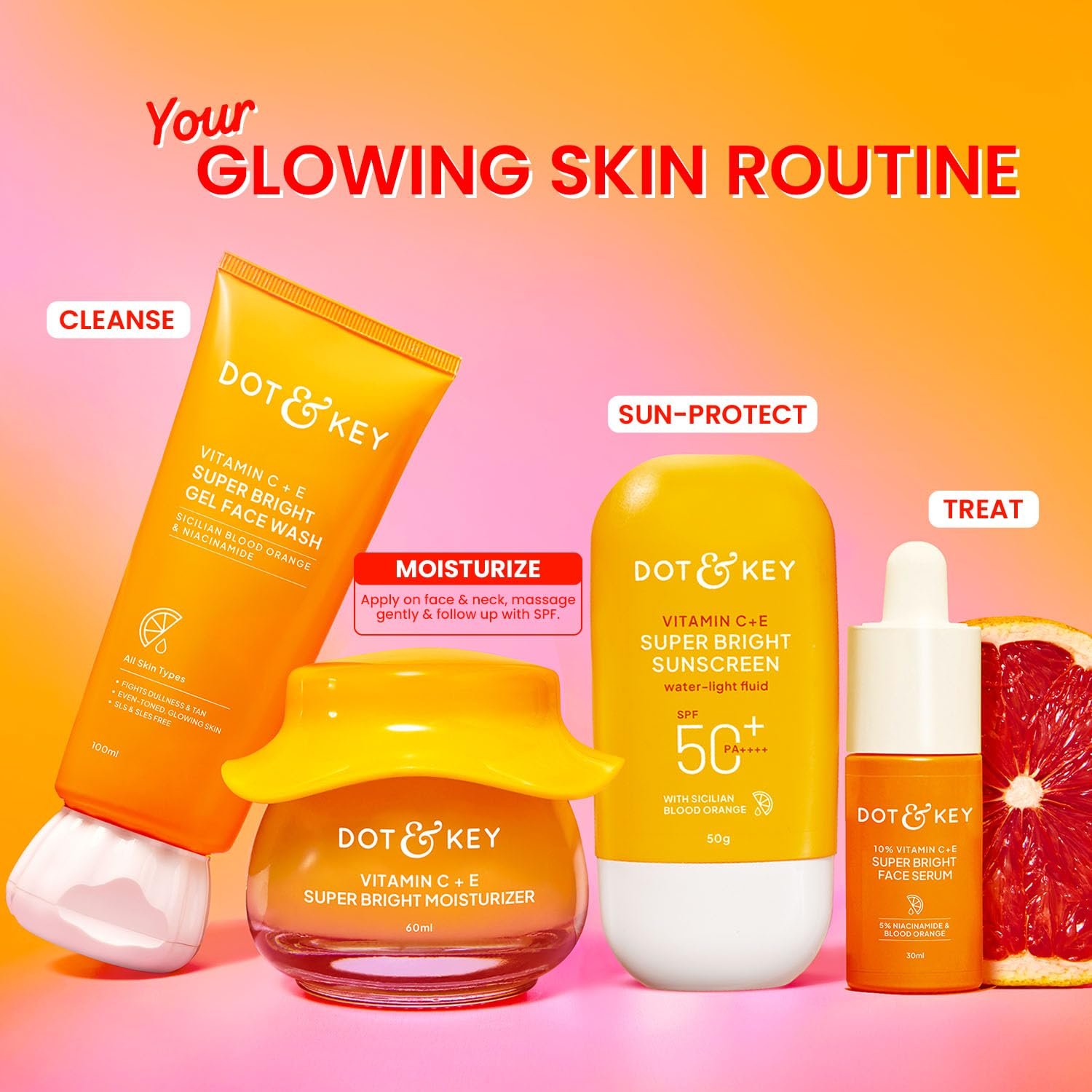Dot & Key Vitamin C + E Super Bright Gel Moisturizer For Face, Visibly Boosts Glow, For All Skin Types 60ml thumbnail