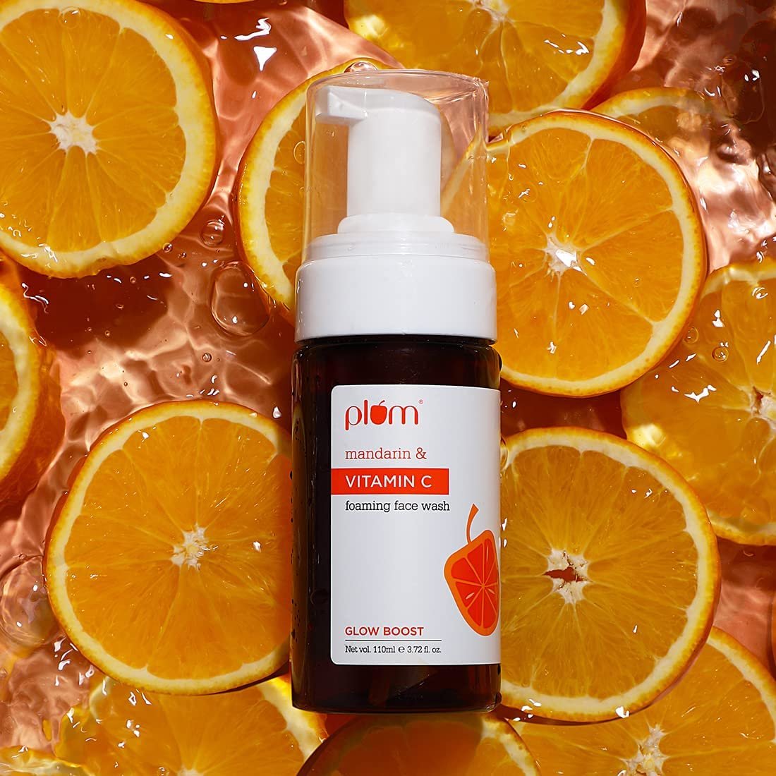 Plum Vitamin C Foaming Face Wash with Mandarin | For Glowing Skin | For Gentle Cleansing |110ML thumbnail