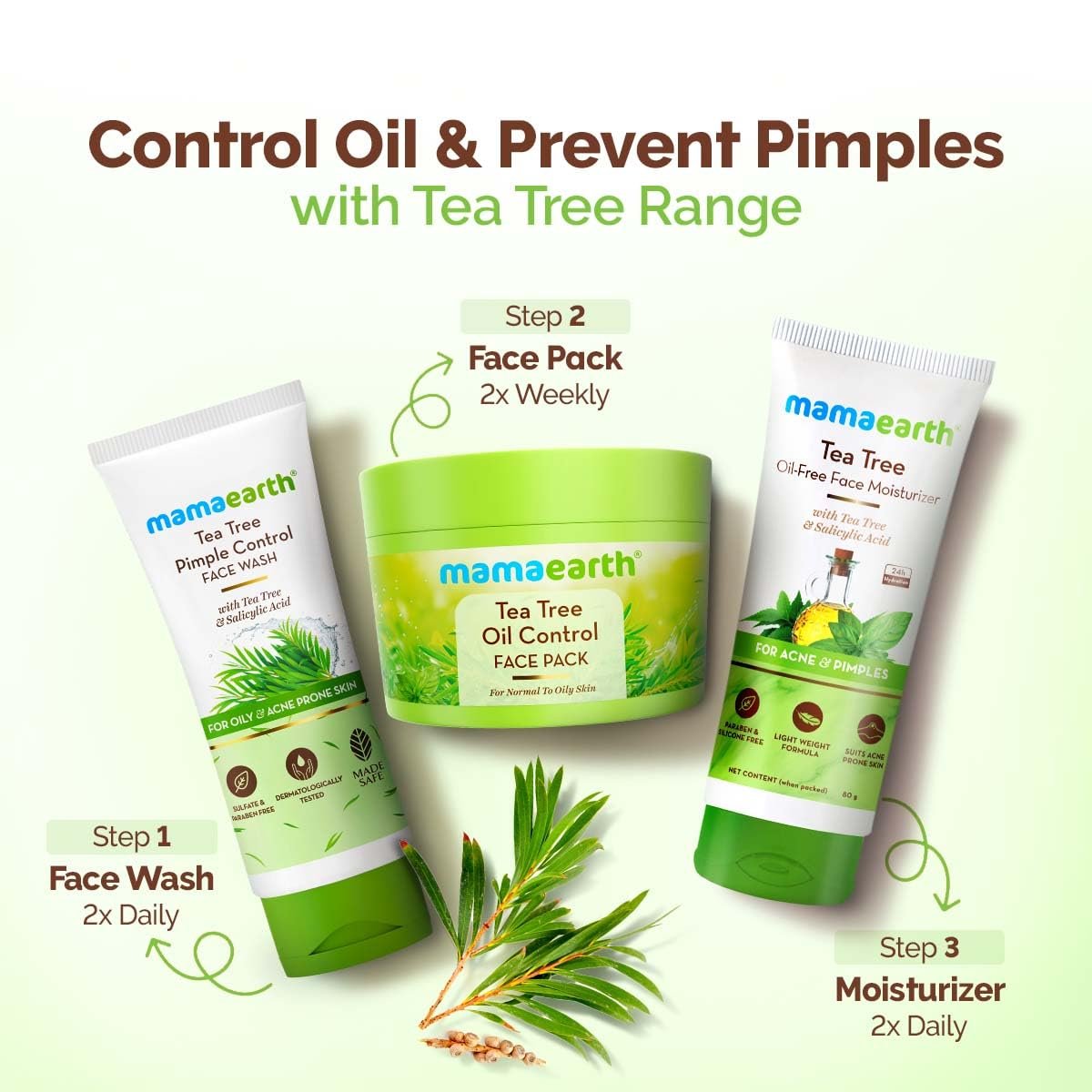 Mamaearth Tea Tree Pimple Control, Anti Acne Face Wash  100ml thumbnail