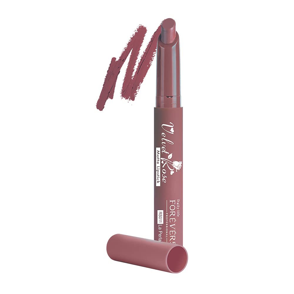 Daily Life Forever52 Velvet Rose Matte Long-Lasting Crayon Lipstick (Enriched With Rose Oil) - Hydrating Bold Lip Color With Silky Finish Look -La Perla | Pinks thumbnail