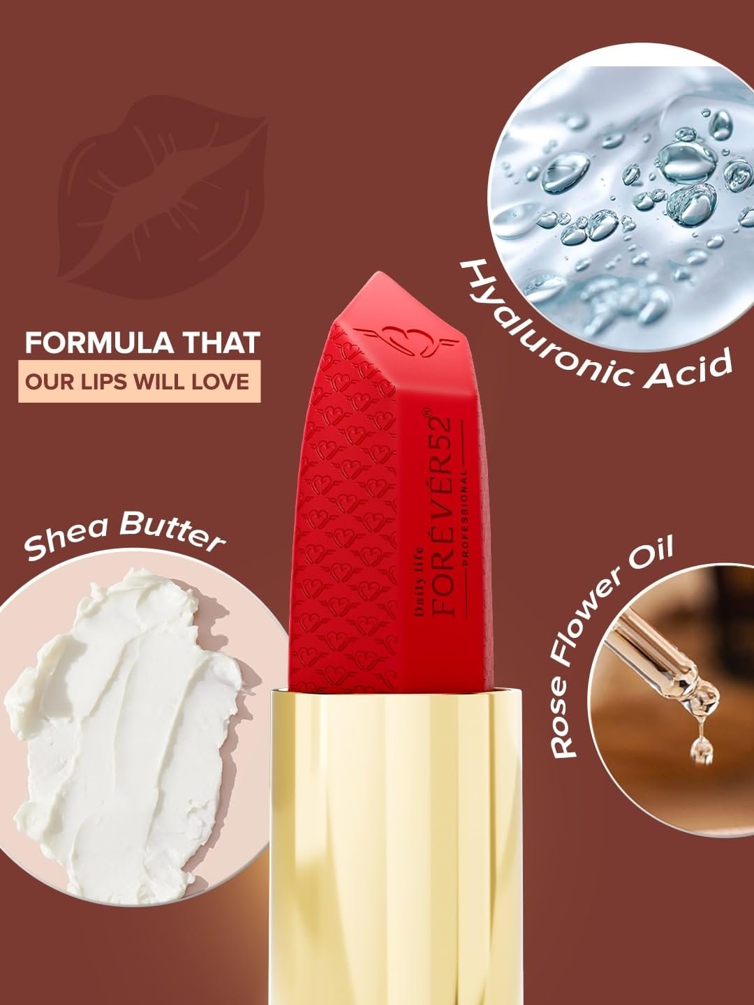 Daily Life Forever52 It's My Day Lipstick | Creamy Matte Lipstick for Bold, Long-Lasting Color | Highly Pigmented, Hydrating & Nourishing Formula (Chill Day, 3.5g) thumbnail