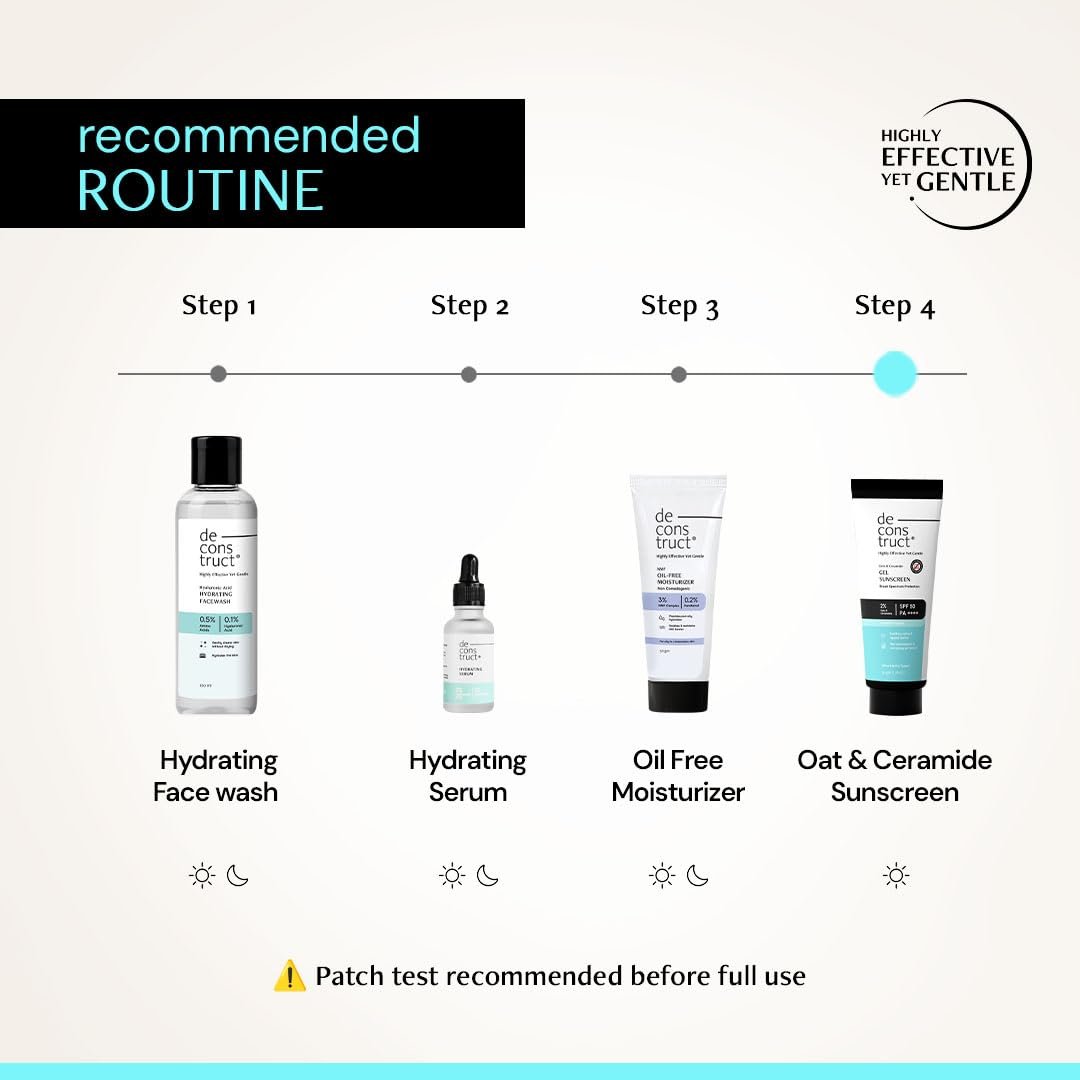 Deconstruct Oats & Ceramide Gel Sunscreen SPF 50 PA++++ |In Vivo| Barrier Repair for Sensitive & Oily skin | Soothes, Calms Skin | New Gen UV Filters |Lightweight & Non-greasy | 50g thumbnail