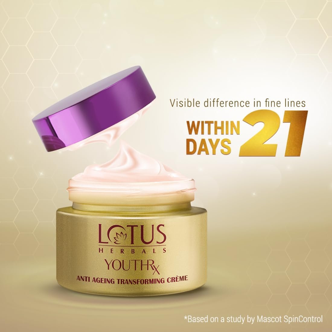 Lotus Herbals YouthRx Anti Ageing Transforming Face Cream SPF 25 and PA+++ 50g thumbnail