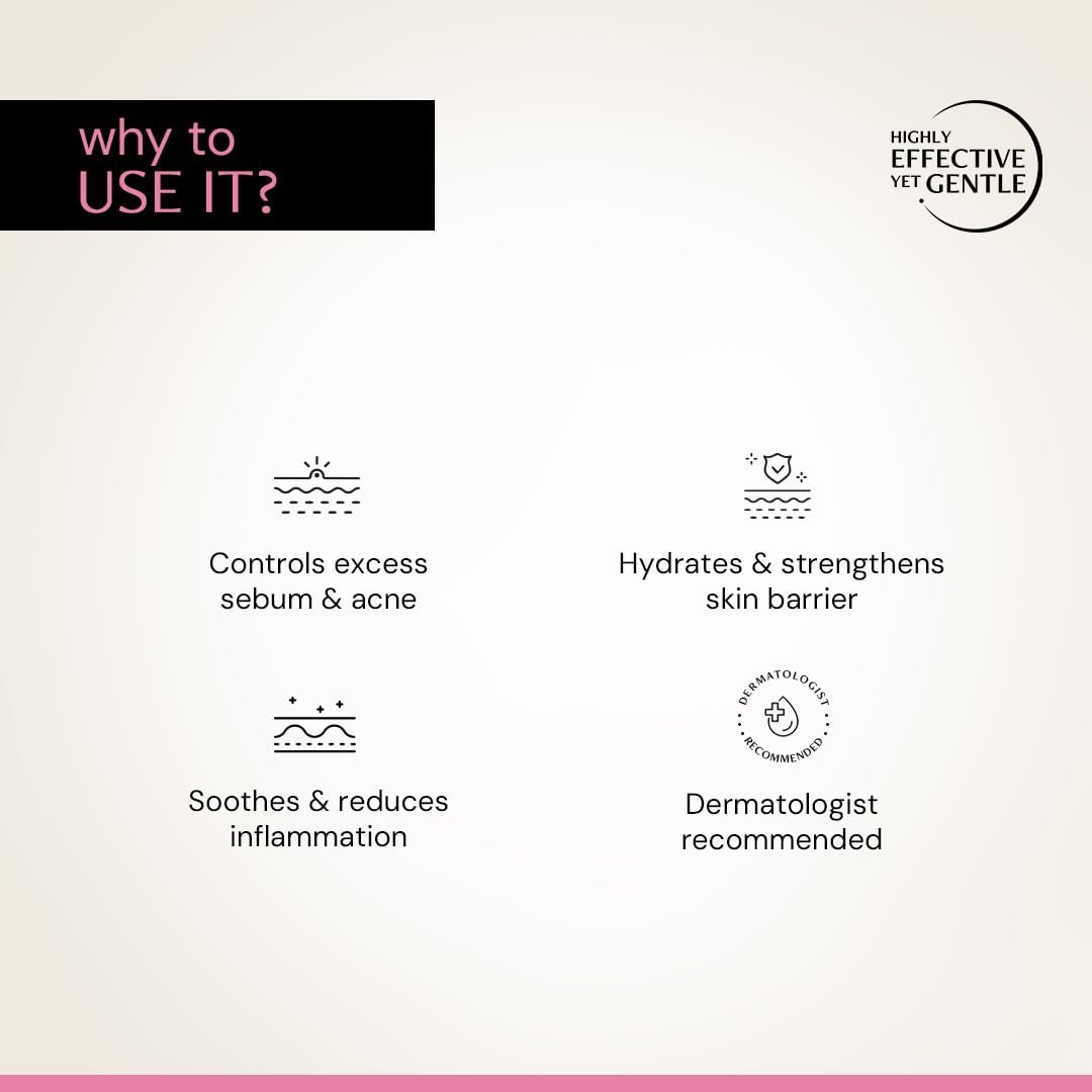 Deconstruct Acne Control Moisturiser For Face with Ectoin & Ceramides for Acne Prone & Oily Skin | Lightweight & Non-Sticky | Soothing & Barrier Repair | Non-Comedogenic | 50g thumbnail