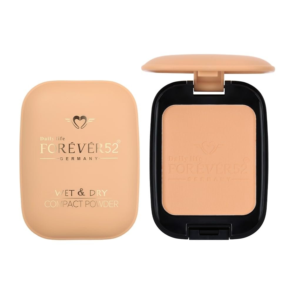 Daily Life Forever52 Wet & Dry Matte Compact | 2-in-1 Powder for All Skin Types | With Sponge & Mirror | Long-Lasting, Oil-Control Finish thumbnail