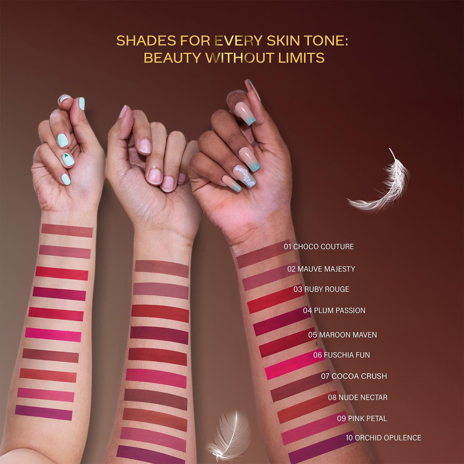 FACES CANADA Comfy Matte Wow Liquid Lipstick - Orchid Opulence 10 (Plum) 3.8ml | One Swipe Application | Highly Pigmented | Comfortable Wear | Glides Smoothly | Long Lasting thumbnail