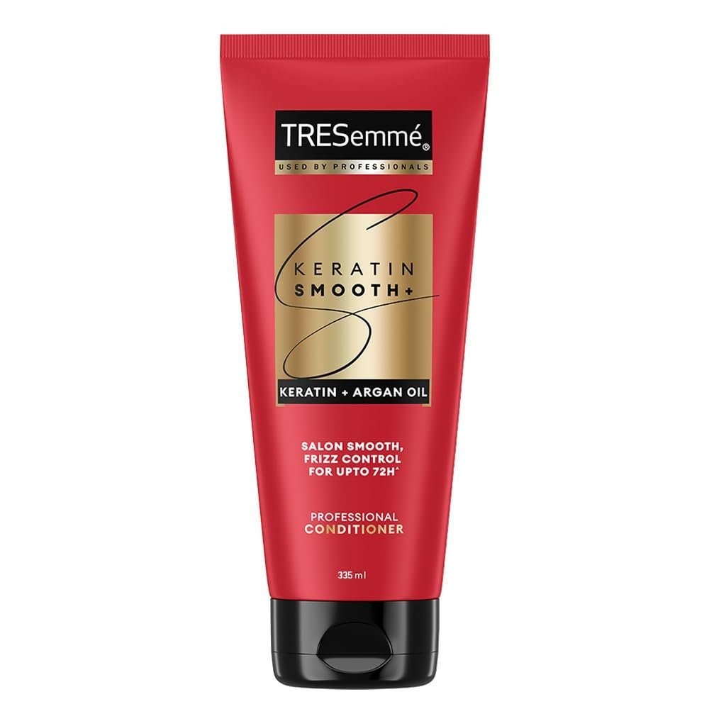 TRESemmé Keratin Smooth Anti Frizz Conditioner 335ml | 72H Frizz Control with Keratin Protein & Argan Oil | Paraben Free Hair Conditioner for Dry Frizzy Hair thumbnail