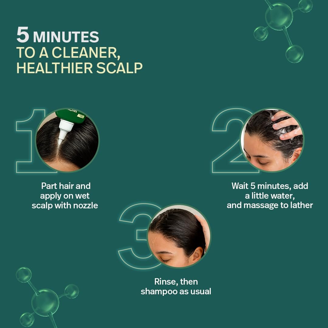 WOW Skin Science Scalp Reboot™ Pre-Shampoo Cleanser | Step-0 Gentle Scalp Wash for Oil, Flakes & Build-Up | With Glycolic Acid, Lactic Acid, Hyaluronic Acid, Oats & Bisabolol | 275ml thumbnail