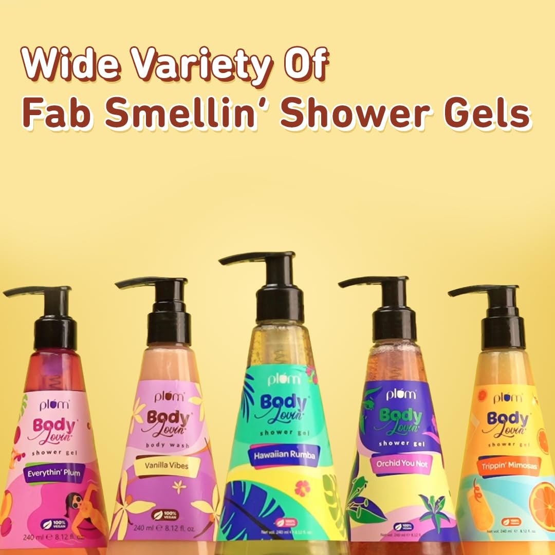 Plum BodyLovin' Vanilla Caramello Body Wash | SLS-Free Creamy Shower Gel For Women | Delicious Caramel Fragrance for Soft & Smooth Skin  For All Skin Types (240 ml) thumbnail